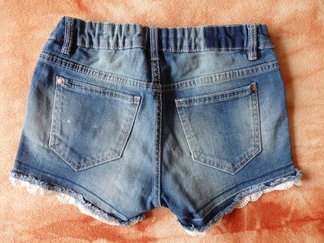 Džínové kraťasy, lindex,140