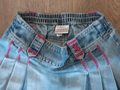 Dívčí riflová(džínová) bunda next+sukně,vel. 98, next,98