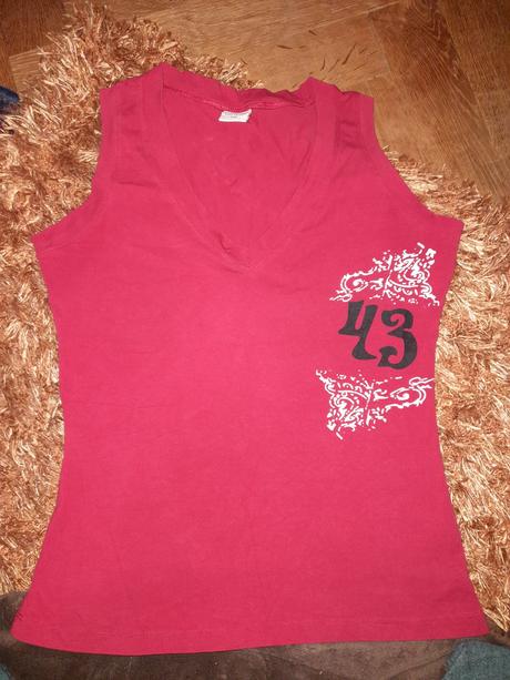 Tílko, tričko červené numbero xxl, m