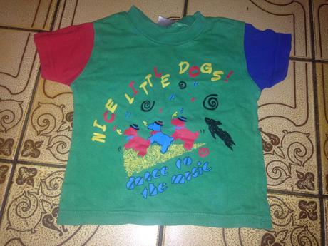 Retro klučičí tričko pejsci vel. 74 - 80, dimo,74