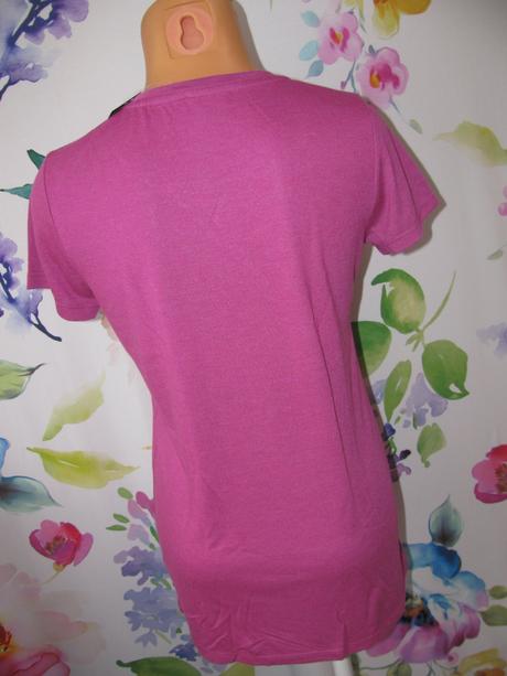 Dámské sytě růžové tričko s flitry, george,m