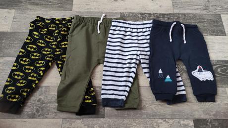 Tepláky chlapecké 4x 80-86, tu,80