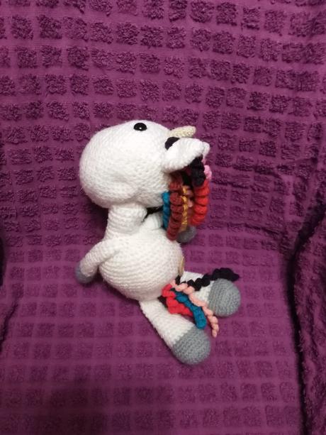 Háčkovaný jednorožec ruční práce, 