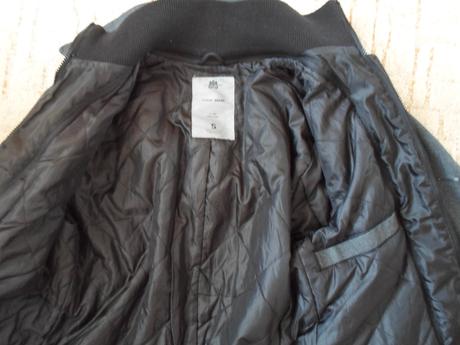 Šedý pánský kabát bunda, house,s