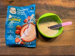 GERBER Cereal mléčná kaše jahodová na dobrou noc