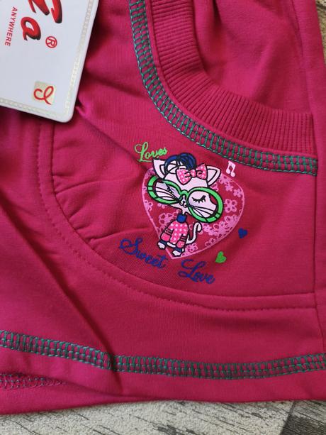 Kraťasy/šortky dívčí 2ks vel.122, kugo,122