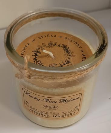 Aromka - palmová vonná svíčka - měsíček lékařský,