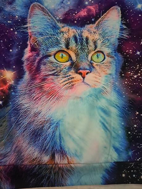 Mikina noční obloha + kočka, 146