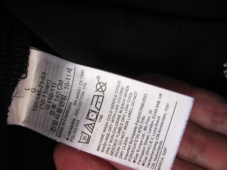 Černé bavlněné chlapecké tepláky gap, gap,140