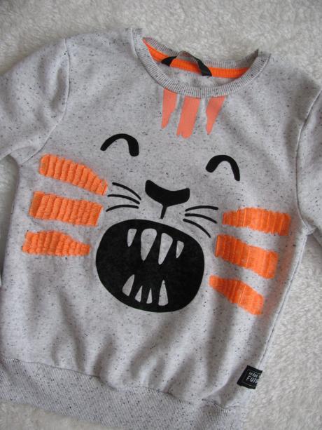 Šedá bavlněná mikina -lvíček/unisex, george,98