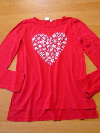 Vánoční bavlněné triko vel 164-170, gap,170