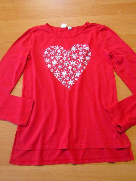 Vánoční bavlněné triko vel 164-170, gap,170