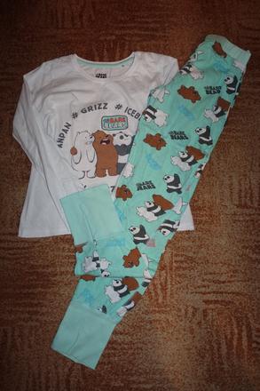 Pyžamo s pandou vel. 146-152, 146