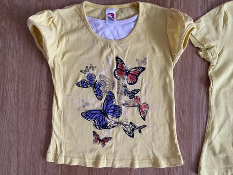 Dívčí letní trička s krátkým rukávem - vel. ca 122, c&a,122