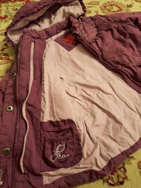 Zimní fialová bunda, s.oliver,86