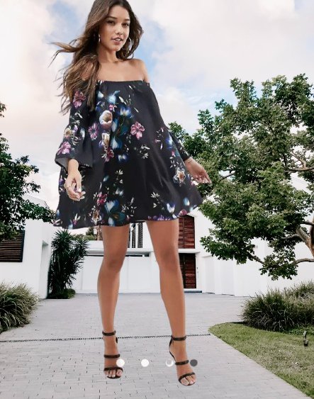 Asos květované letní šaty, 40