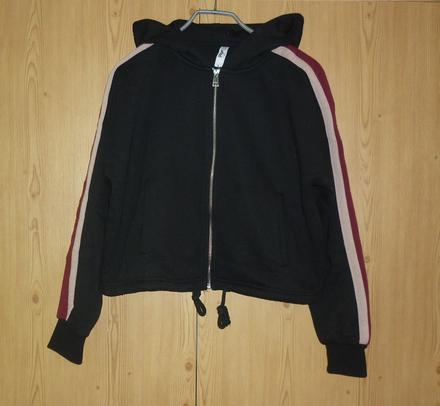 Černá dámská crop mikina takko fashion, takko,s