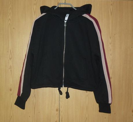 Černá dámská crop mikina takko fashion, takko,s
