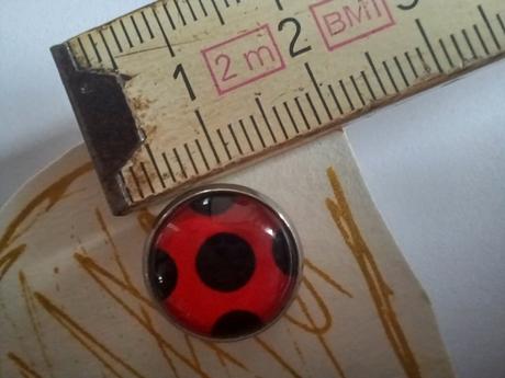 Náušnice kouzelné berušky s puzetkou,