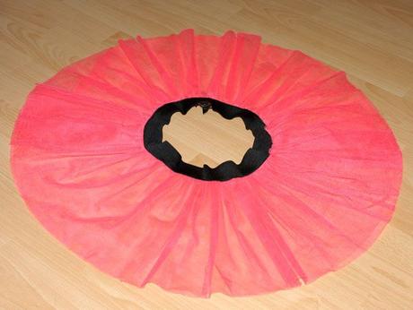 Růžová tylová sukýnka styl tutu vada, 