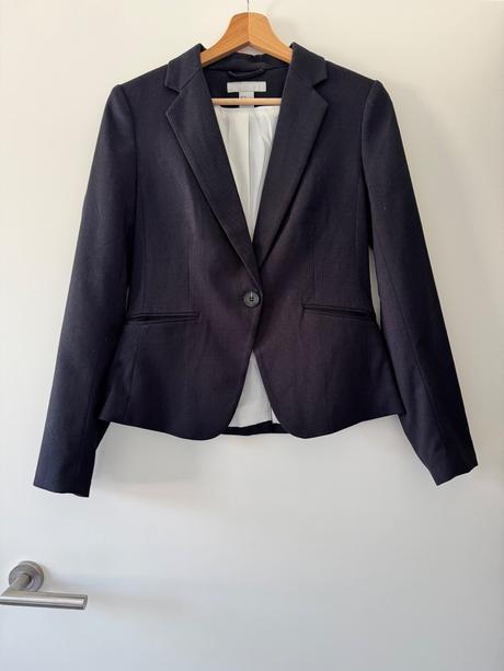 Tmavěmodré sako h&m s/36, h&m,s