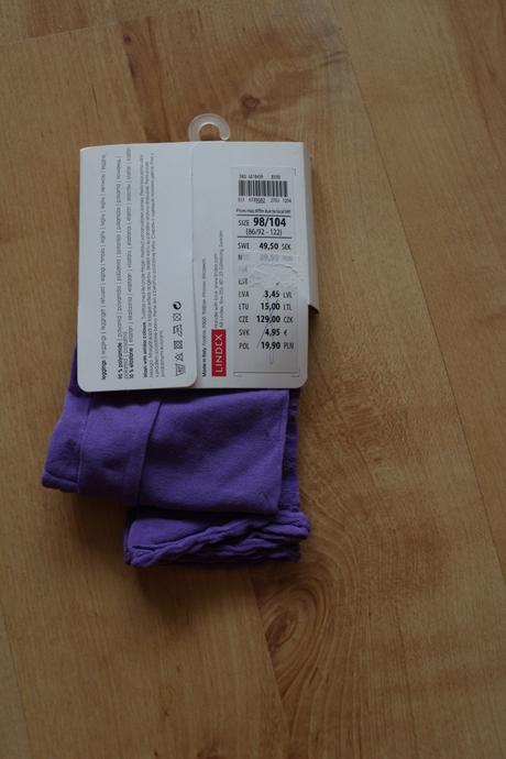 Nové fialové silonové leginky lindex vel. 98/104, lindex,98 / 104