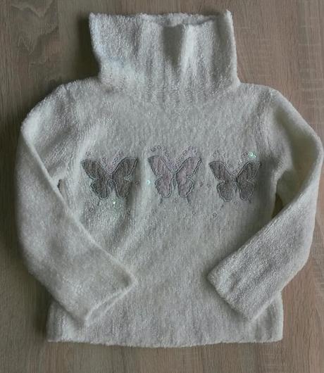 Bílý rolák s motýlky vel. 110, 110