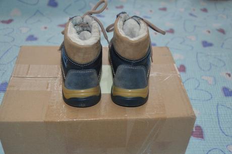 Modré zimní kotníčkové essi, pohorky,  vel. 25-26, essi,26