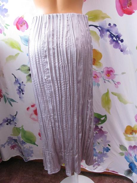 Letní lila maxi sukně s krčkovým efektem, h&m,s