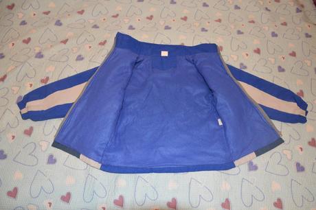 Oteplená přechodová,  slabší zimní bunda, 116