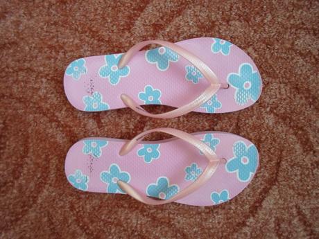 Růžové sandály nazouváky žabky, sinsay,35