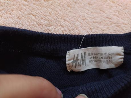 Lehký svetřík h&m vel 122/128 jako nový, h&m,122