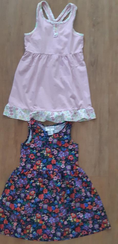 1 x růžové šaty vel. 110/116, h&m,110
