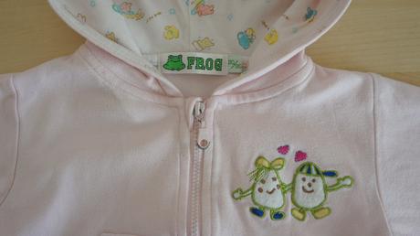 Set 2x mikina s kapucí na zip. vel.80-86, frog,80
