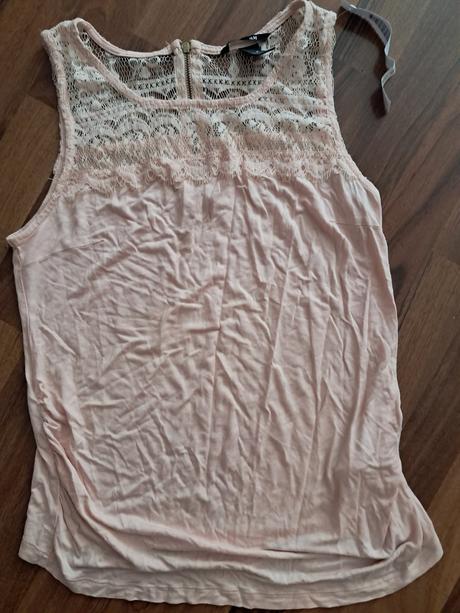 Těhotenské tričko s krajkou, h&m,38