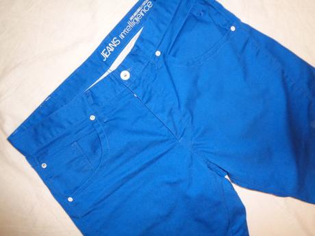 Luxusní tmavomodré riflové kraťasy, xl