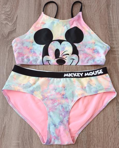 Dívčí plavky dvoudílné mickey mouse h&m, h&m,170