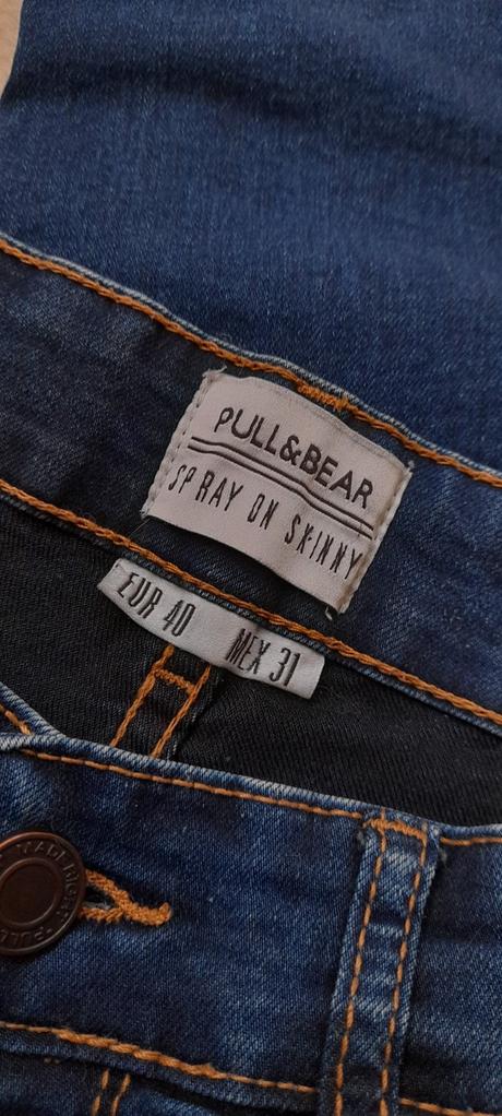 Pull&bear spray on skinny džíny, pull&bear,40