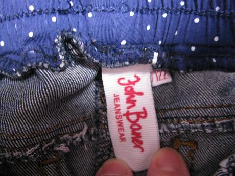 Strečové dívčí džíny s gumou v pase john baner, 122