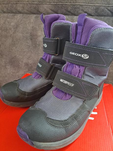 Dívčí zimní boty s membránou geox, geox,35