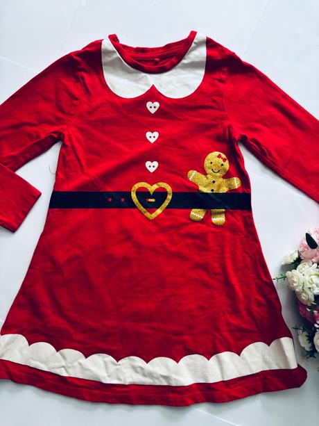 D79/ vánoční tunika santy - v.3/4 roky zn., 104