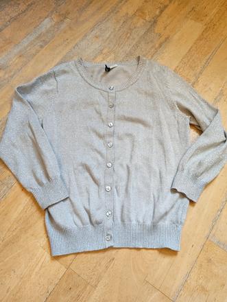 Svetr se stříbrnou nitkou vel 140, h&m,140