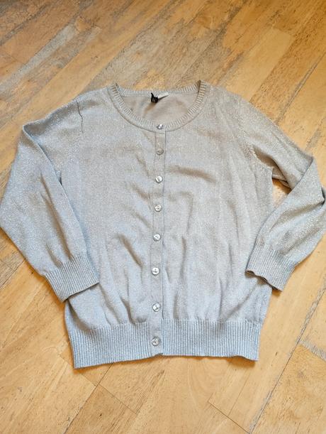 Svetr se stříbrnou nitkou vel 140, h&m,140