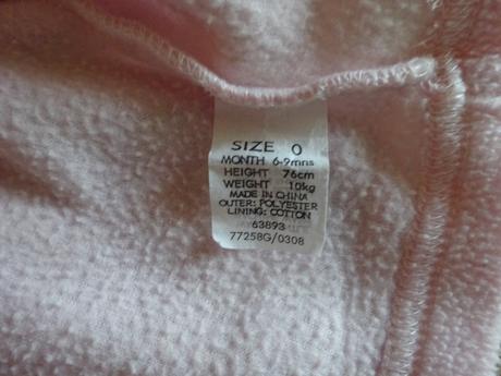 Fleesový kabátek s kapucí, vel.74, 74