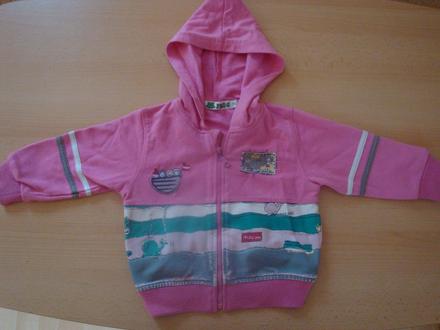 Mikina pro holčičky - na zip, frog,98