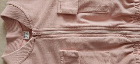Dívčí crop top mikinka, světle růžová, vel.140, 140