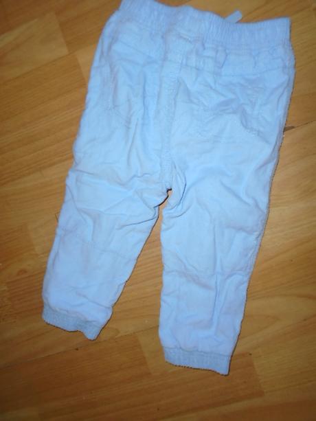 Kalhoty manžestr podšité vel 80/86, george,80