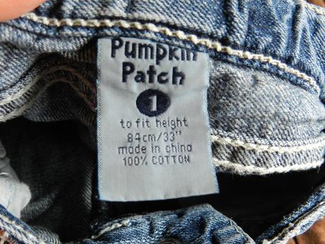 Kraťasy riflové, pumpkin patch,86