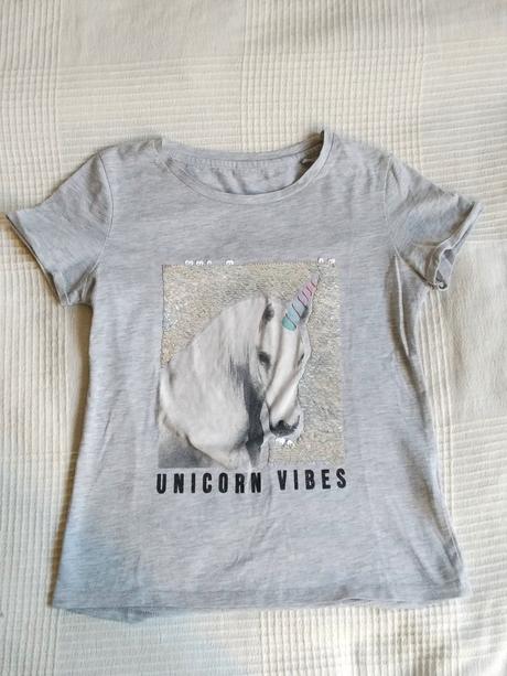 Tričko s převracecími flitry, c&a 134/140, c&a,134