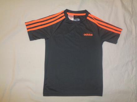 Šedooranžové funkční tričko adidas 7/8 let, adidas,128